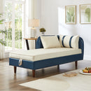 65" Storage Chaise Lounge Sofa