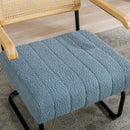 Accent Chair - Modern Industrial Slant Armchair with Metal Frame - Premium High Density Soft Single chair for Living Room Bedroom