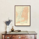 Vintage Map of Shoshone Geyser Basin  1904
