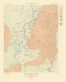 Vintage Map of Shoshone Geyser Basin  1904