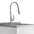 Beckham - Laundry Cabinet & Faucet And Stainless Steel Sink by HouseOfZazla