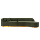 Daria - Sofa Sectional With Pillows, 2 Piece Design by HouseOfZazla