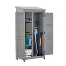 Outdoor Storage Shed With Vertical Tool Cabinet For Backyard by HouseOfZazla