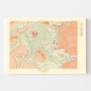 Vintage Map of Firehole Geyser Basin 1904