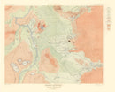 Vintage Map of Firehole Geyser Basin 1904