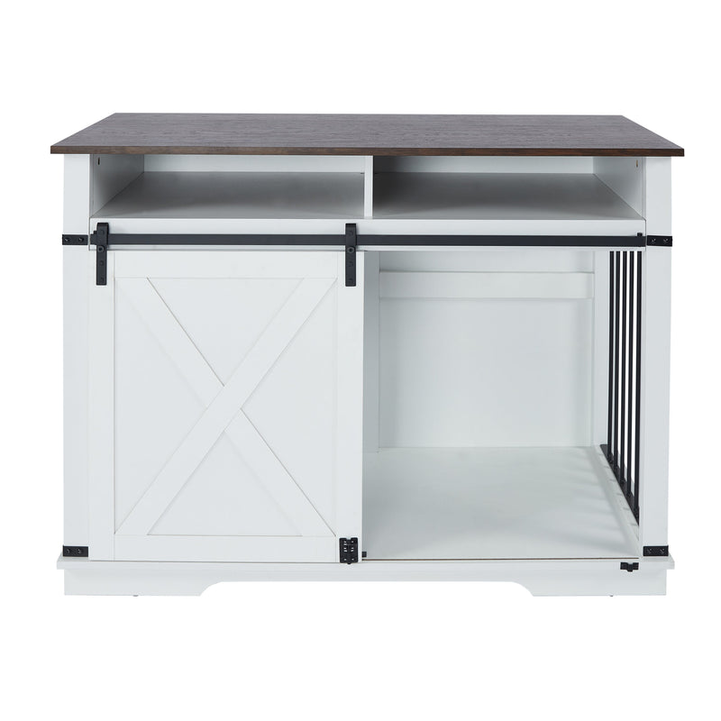 WF005-WH,The dog cage has a large space
