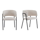 Modern Upholstered Arm Dining Chair Set by HouseOfZazla