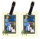 Lady with her  Westie Luggage Tag
