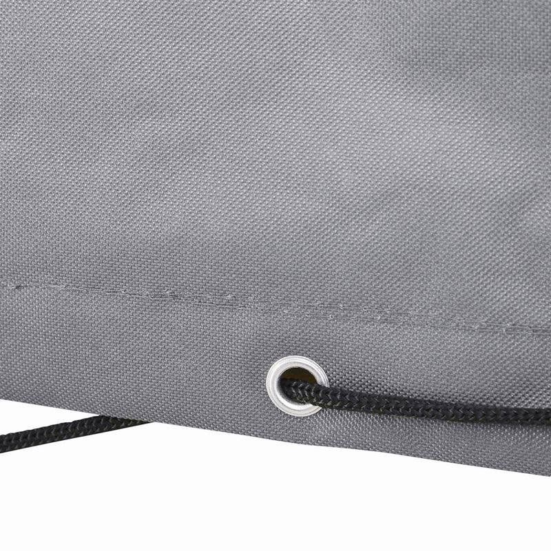 97" x 65" x 26" Heavy Duty Outdoor Sectional Sofa Cover, Waterproof Patio Furniture Cover for Weather Protection, Gray