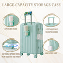 20" / 24" / 28" 3 Pieces / Set Spinner Wheel Luggage, Carry On Suitcase, With Cup Holder & USB Port & Phone Holder by HouseOfZazla