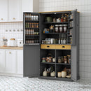 TOPMAX Large Freestanding Kitchen Pantry Storage Cabinet by HouseOfZazla