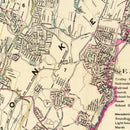 Vintage Map of Yonkers, New York 1900