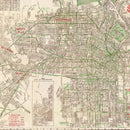 Vintage Map of Los Angeles, California 1928