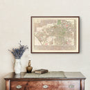 Vintage Map of Los Angeles, California 1928