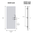 36 x 80 Antique Fiberglass Entry Door