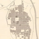 Vintage Map of Ica, Peru 1865