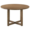 Graham - 5 Piece Round Dining Table Set - Walnut by HouseOfZazla