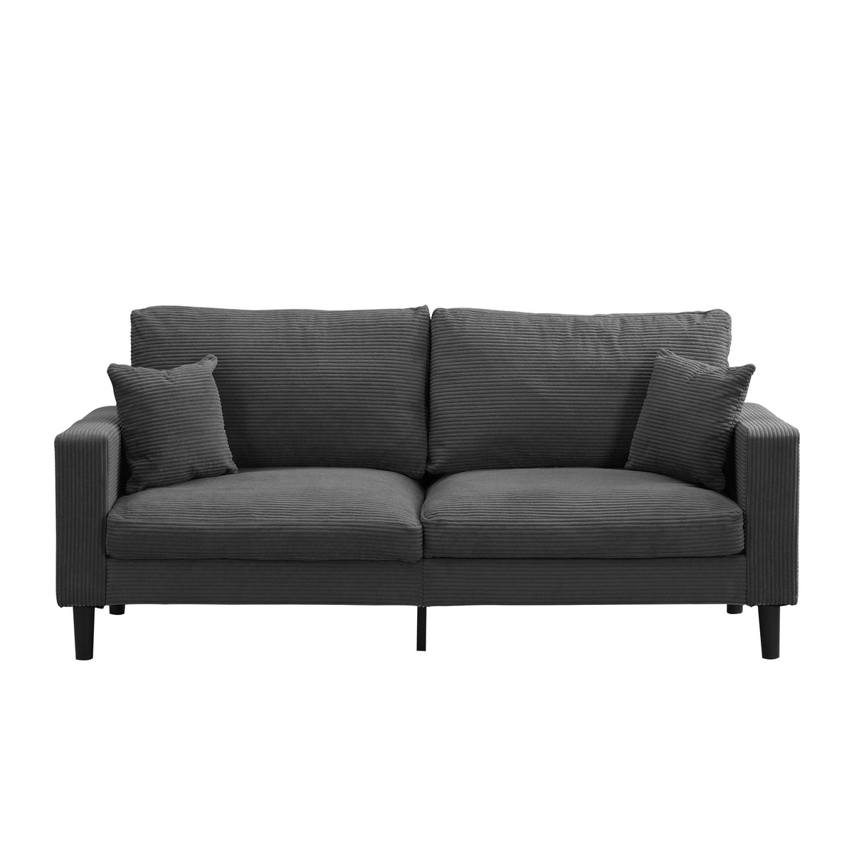 Modern Upholstered 3 Seat Sofa, High Resilience, photo 3 of 12