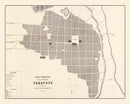 Vintage Map of Tarapoto, Peru 1865