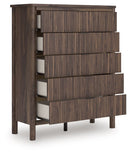 Pamytta - Five Drawer Wide Chest - Brown by Unique Piece Furniture