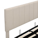 Elegant Upholstered Platform Bed With Hydraulic Storage System by HouseOfZazla
