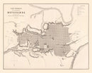 Vintage Map of Moyobamba, Peru 1865