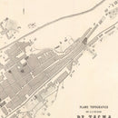 Vintage Map of Tacna, Peru 1865