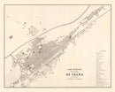 Vintage Map of Tacna, Peru 1865