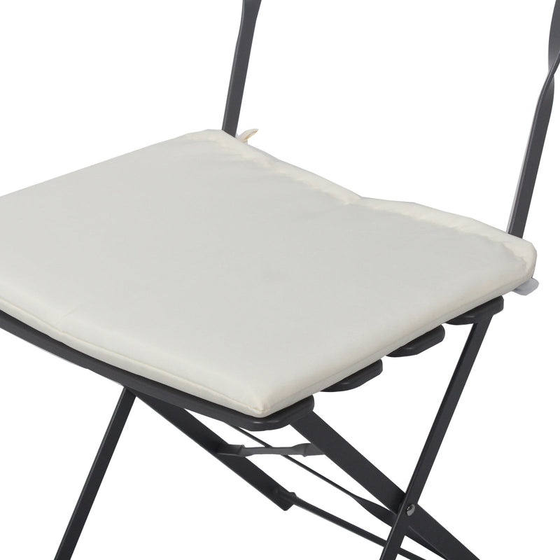 3 Pieces Patio Bistro Balcony Metail Chair Table Set-Gray