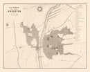 Vintage Map of Arequipa, Peru 1865