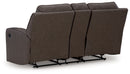Lavenhorne - Dbl Rec Loveseat W/Console - Granite by Unique Piece Furniture