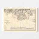 Vintage Map of Puno, Peru 1865