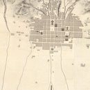 Vintage Map of Puno, Peru 1865