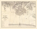 Vintage Map of Puno, Peru 1865