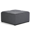 Avalon - Square Coffee Table, Storage Ottoman by HouseOfZazla