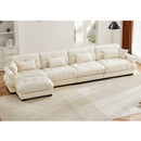 Super Comfort Oversized Modular Sectional Sofa With Movable Ottoman by HouseOfZazla
