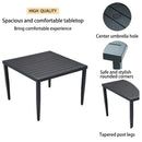 Outdoor Modern Dining Set, Chairs Sunbrella Cushioned And Dining Table With Umbrella Hole by Unique Piece Furniture