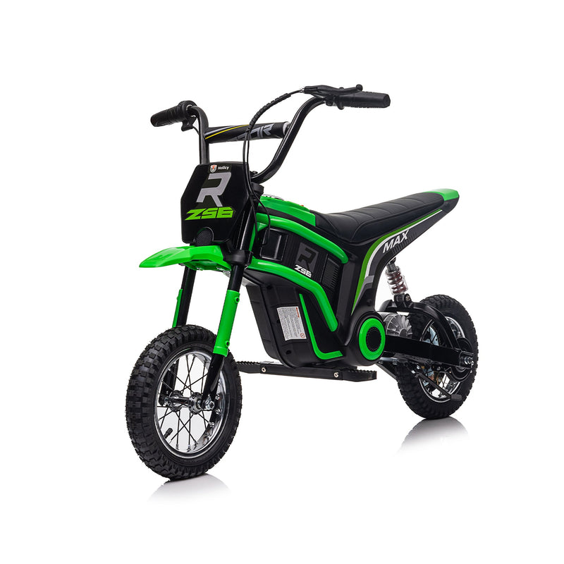24V14ah Kids Ride On 24V Electric Toy Motocross Motorcycle Dirt Bike-XXL large,Speeds up to 14.29MPH,Dual Suspension, Hand-Operated Dual Brakes, Twist Grip Throttle, Authentic Motocross Bike Geometry