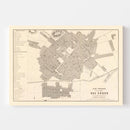 Vintage Map of Cuzco, Peru 1865