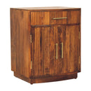 Solid Wood Milan Fluted Bedside Cabinet
