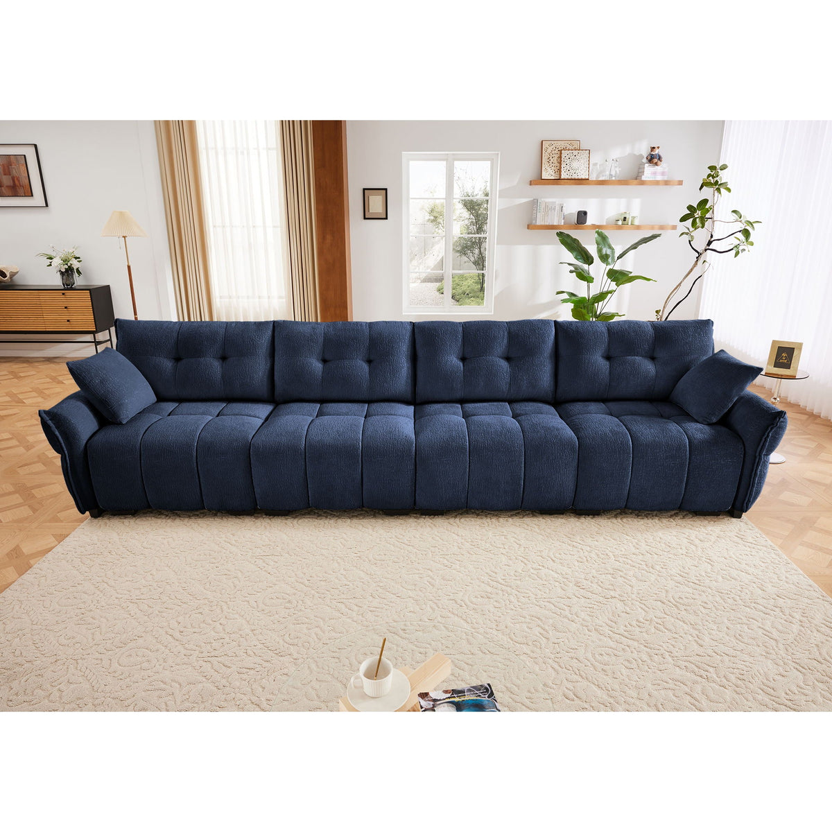 Modern Sofa & Pillows, Textured Cover, High Rebound Cushions, photo 24 of 34