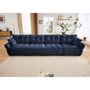 Modern Sofa & Pillows, Textured Cover, High Rebound Cushions by HouseOfZazla