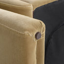 Mason - Arched Arm Chair - Camel Brown Beige