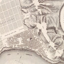 Vintage Map of Chorrillos, Peru 1865