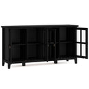 Artisan - Handcrafted Wide 4 Door Storage Cabinet by HouseOfZazla