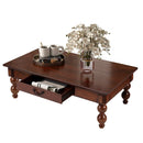 Rectangular Wooden Coffee Table with Storage Drawer by HouseOfZazla