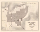 Vintage Map of Tarma, Peru 1865
