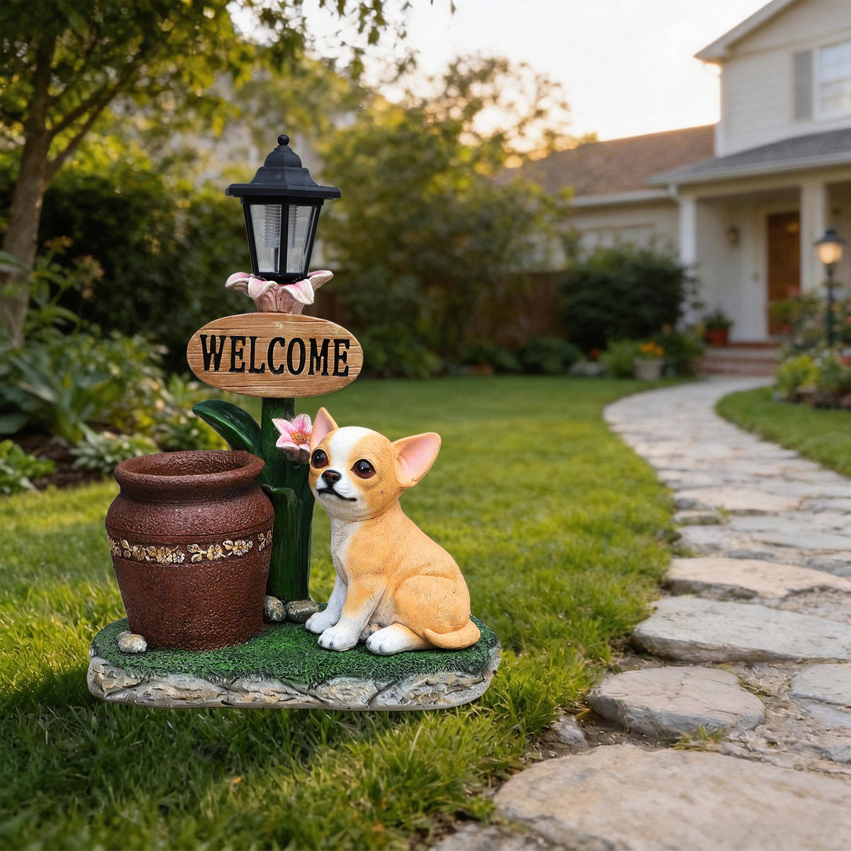 Sitting Corgi Dog Planter Outdoor Decor, photo 6 of 10