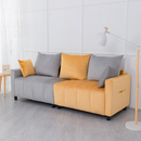 Velvet Modern 2-Seater Sofa, Light