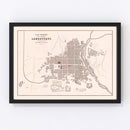 Vintage Map of Lambayeque, Peru 1865